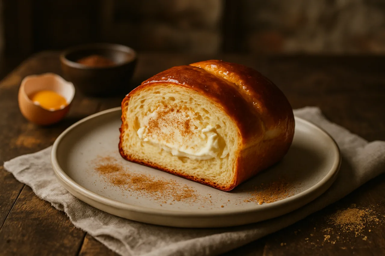 Foto de Pan dulce con queso crema