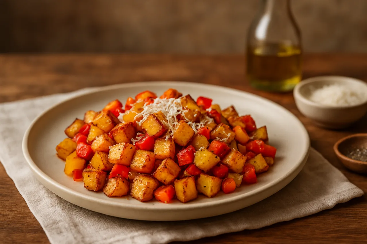 Foto de Papas con Pimientos en Freidora de Aire