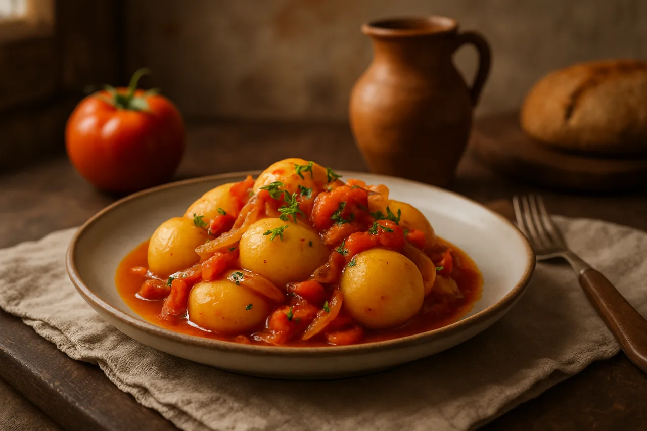 Papas viudas — receta canaria