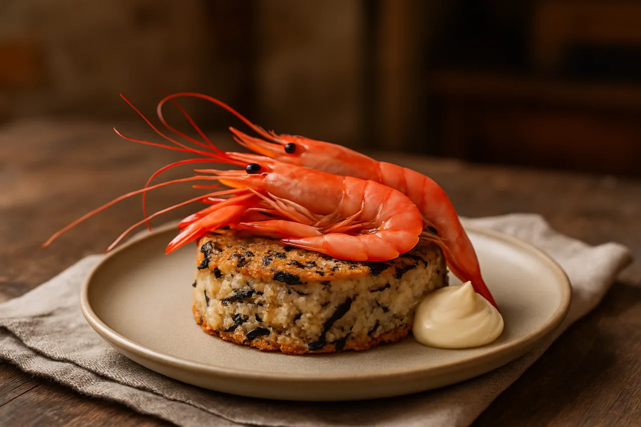 Foto de Pastel de pescado y algas