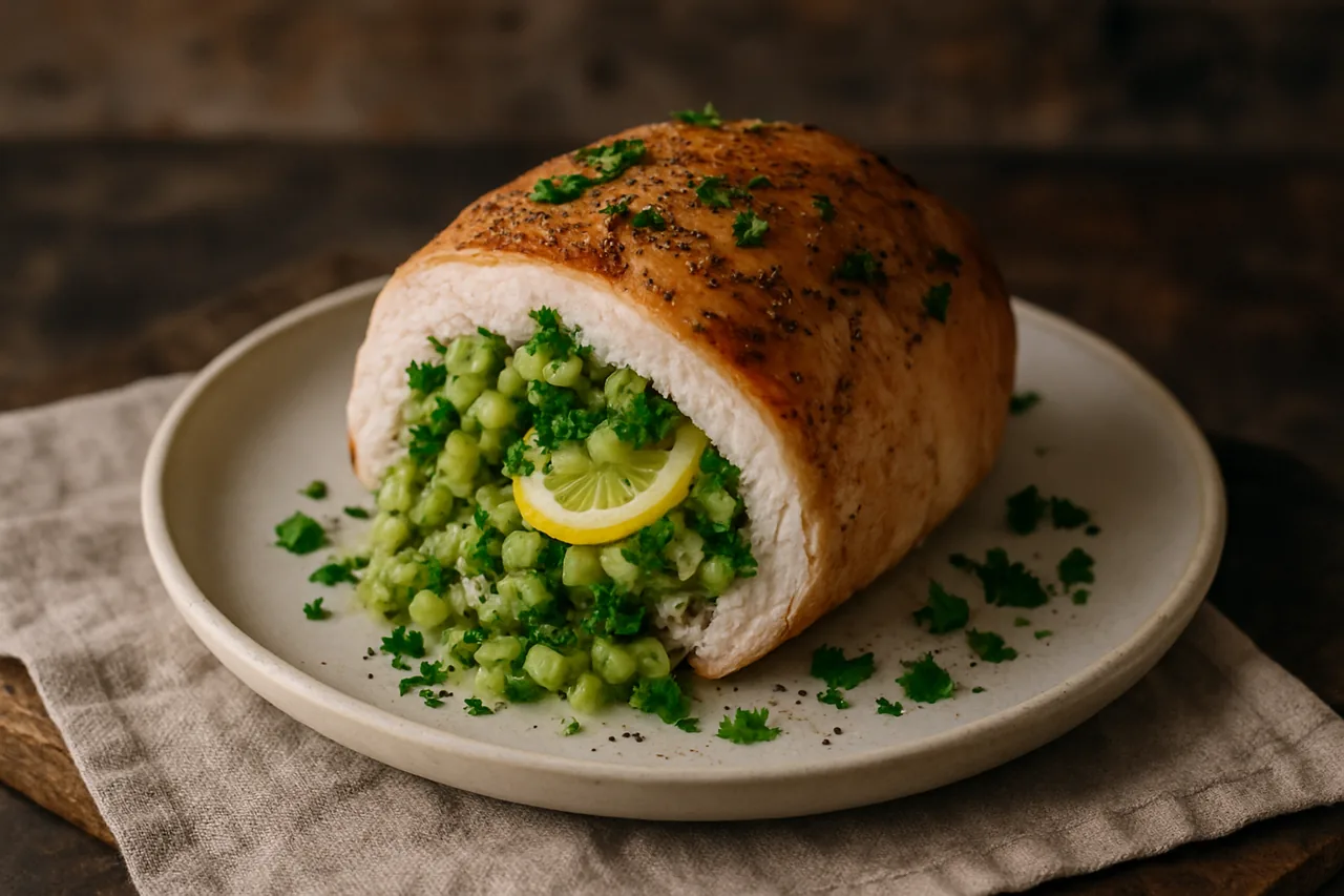 Foto de Pavo Relleno en Freidora de Aire