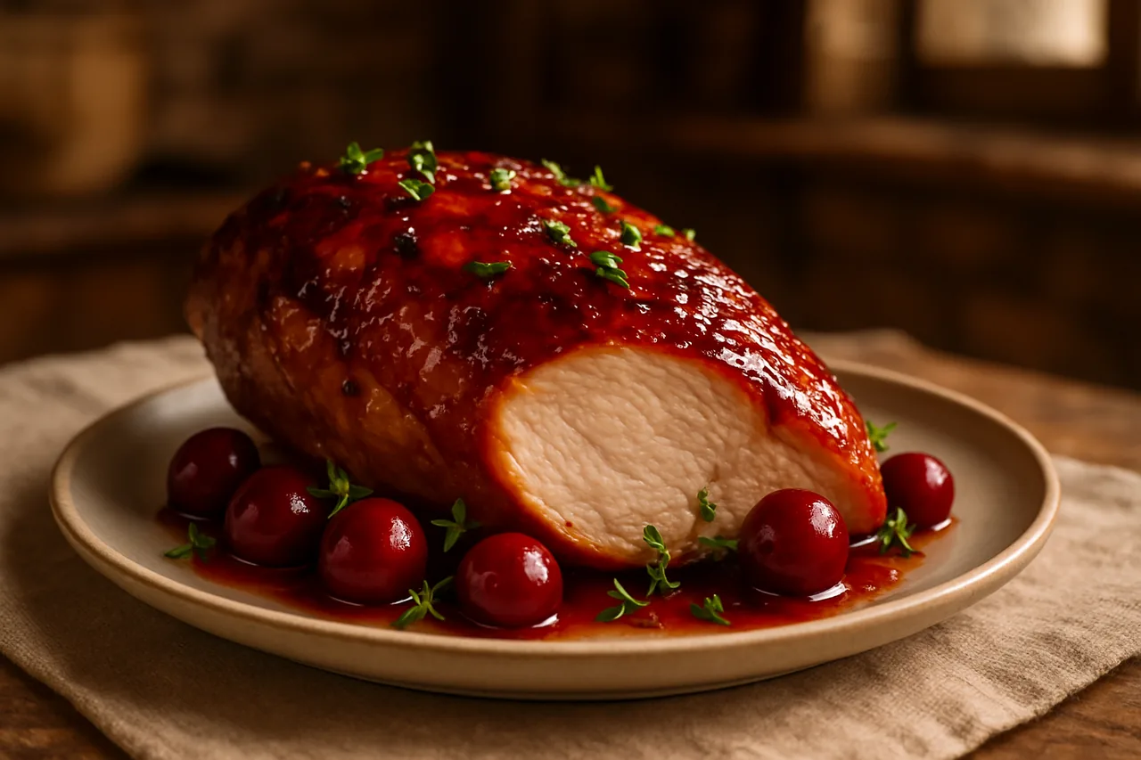 Foto de Pechuga de Pavo con Glaseado de Cereza