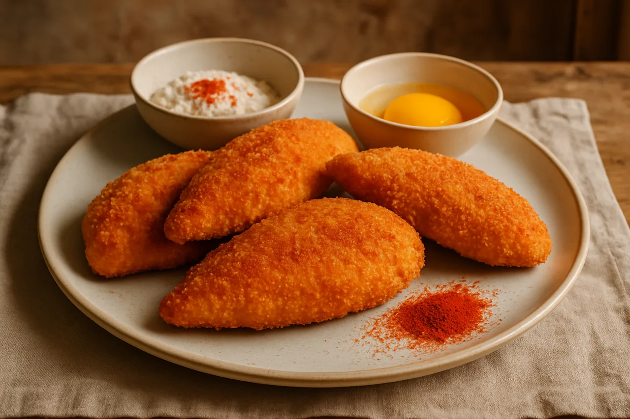 Pechugas de pollo rebozadas — receta canaria