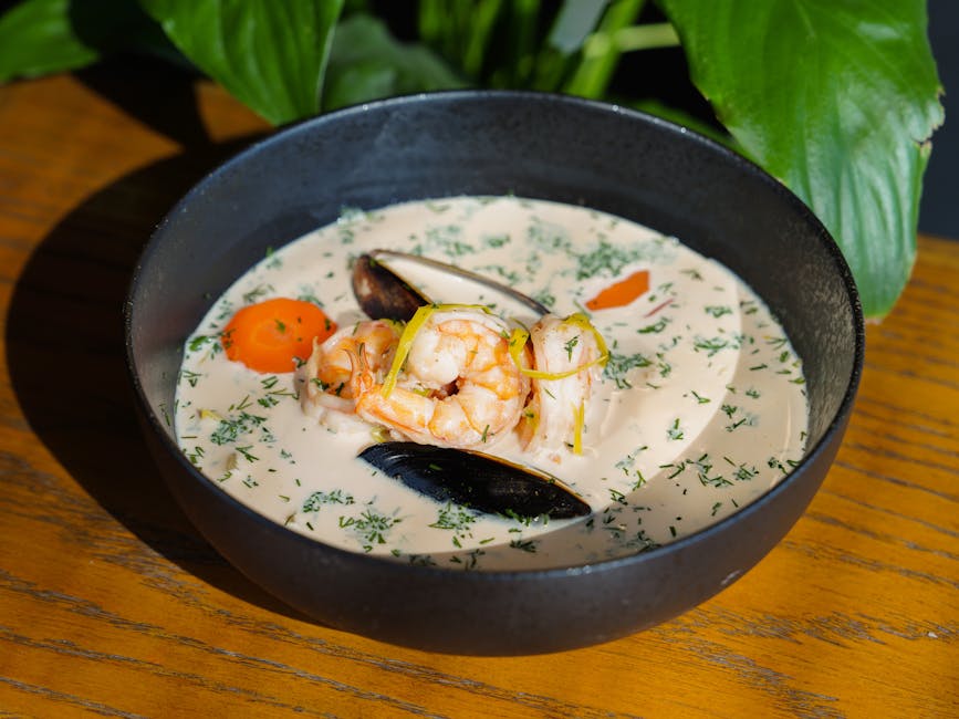 Foto de Perca con crema de mejillones