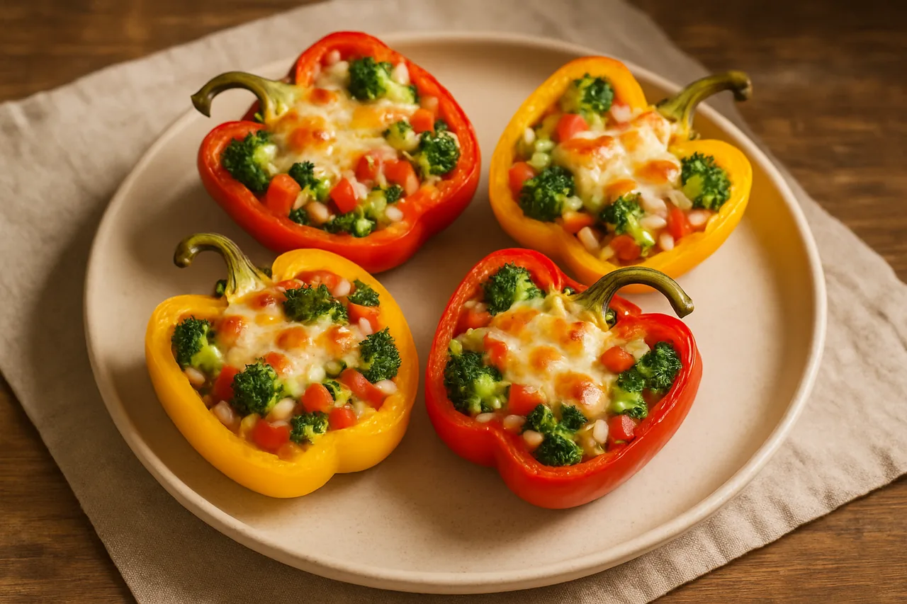 Foto de Pimientos Rellenos de Vegetales de Temporada