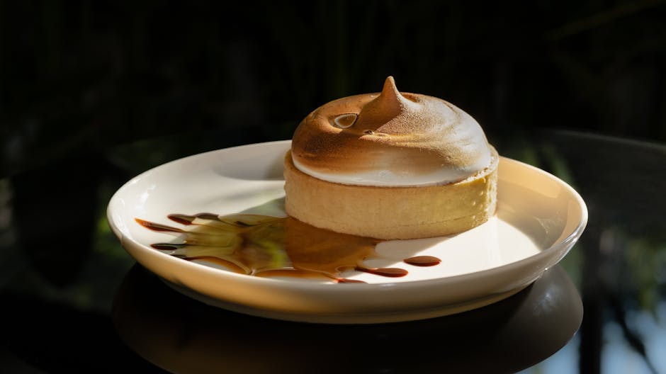 Foto de Piña Salteada con Merengue de Lima