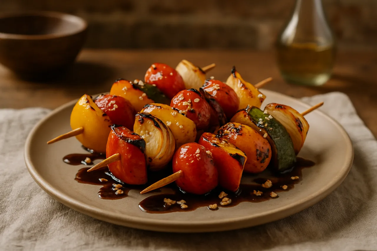 Foto de Pinchos de Vegetales Asados