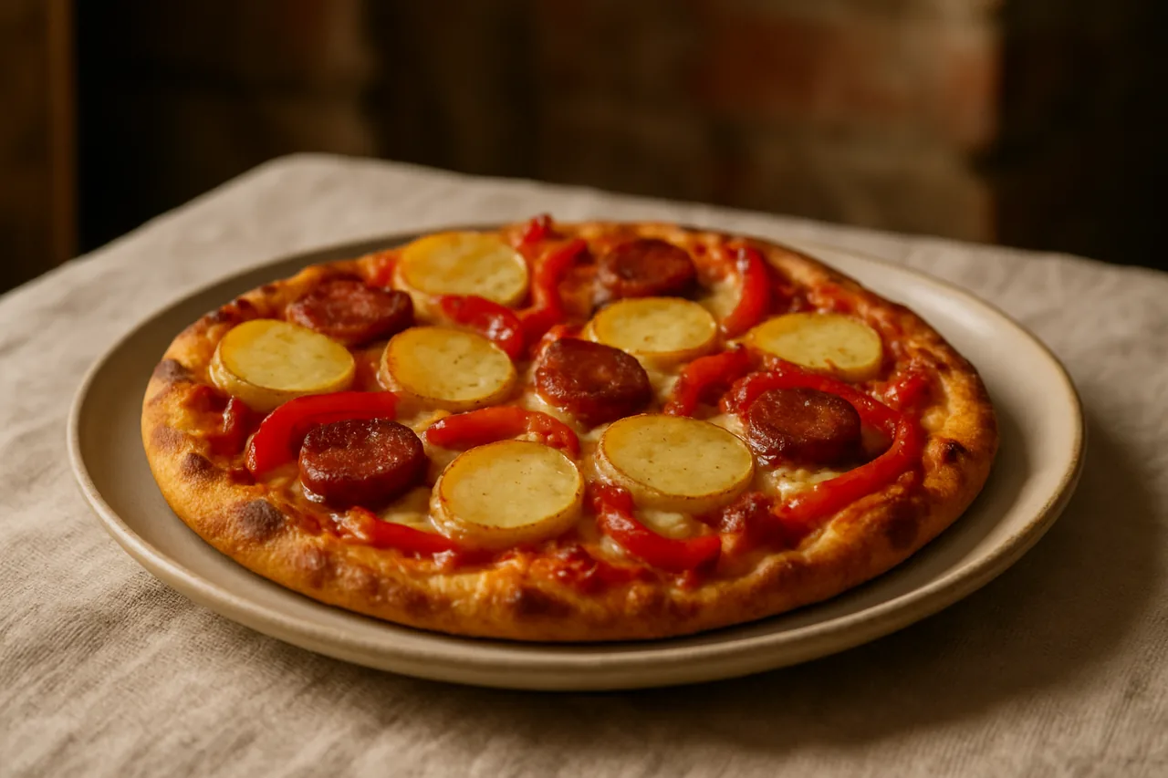 Foto de Pizza de Patatas a la Riojana