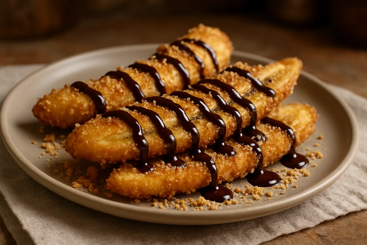 Foto de Plátanos Fritos con Chocolate