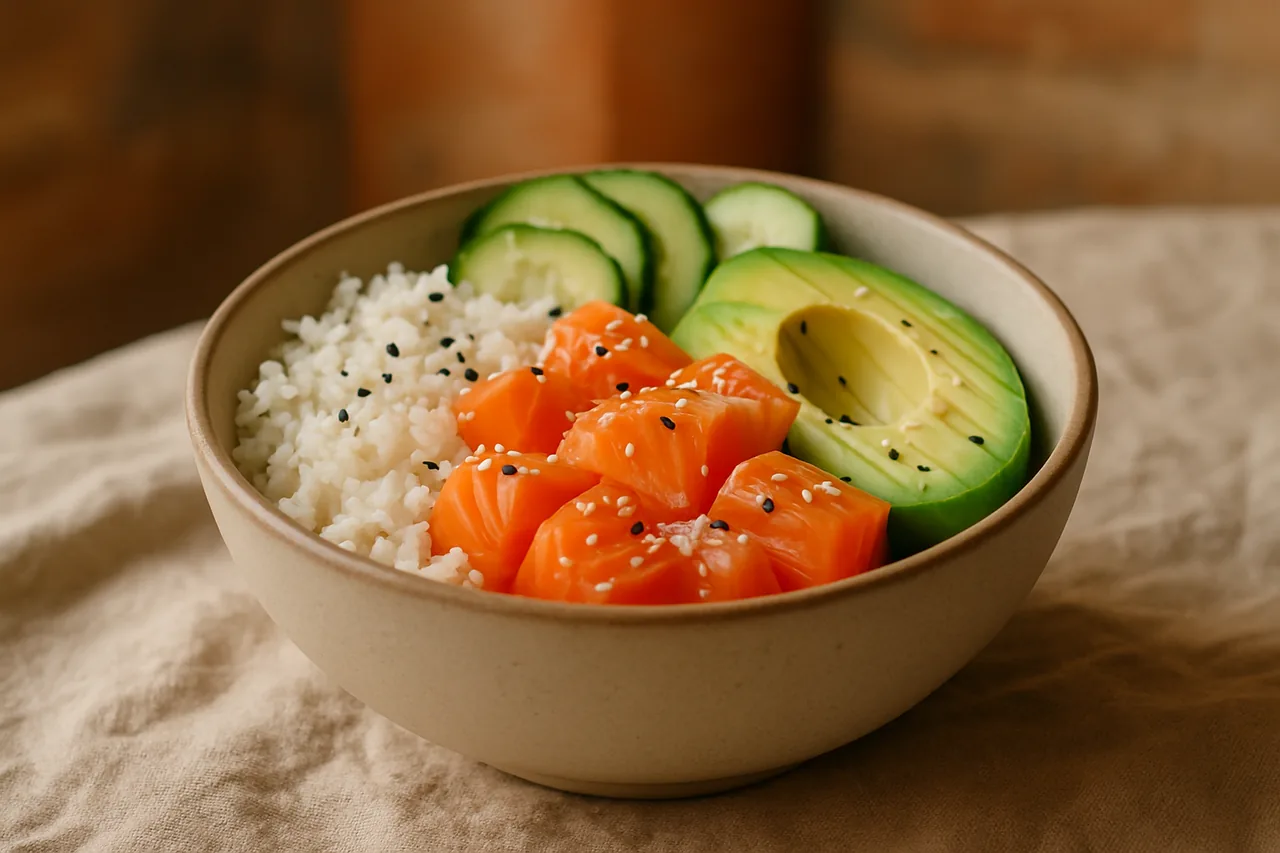 Foto de Poke de salmón