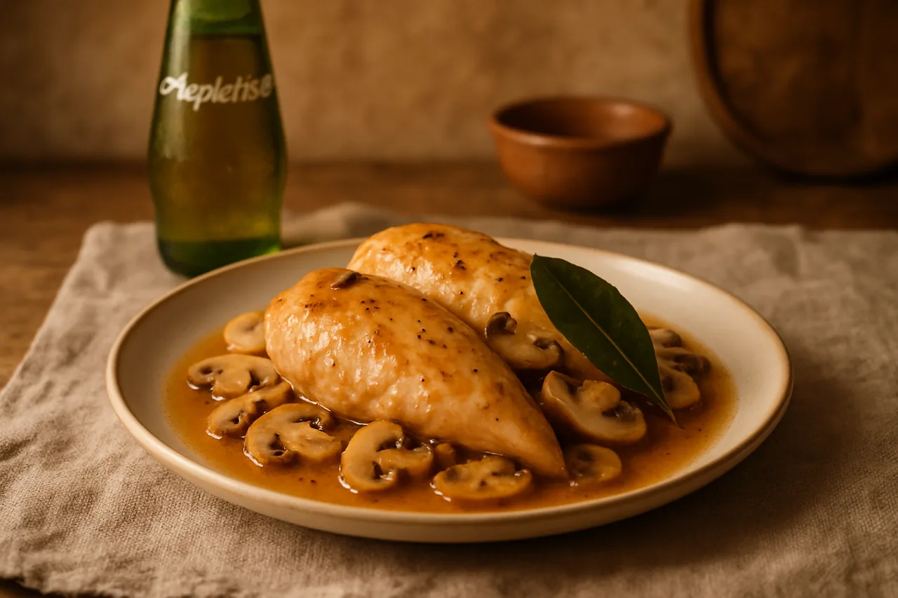 Pollo al Appletiser — receta canaria