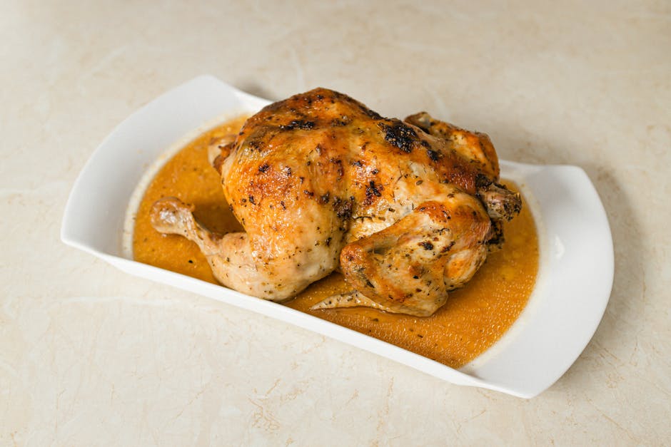 Foto de Pollo Asado con Pisto de Champiñones y Cuscús