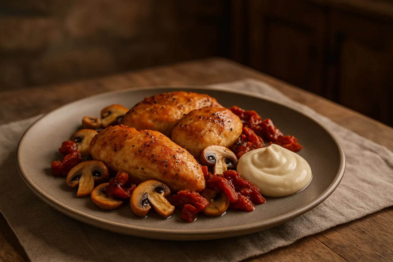 Foto de Pollo con Champiñones