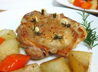 Pollo con zanahorias — receta canaria