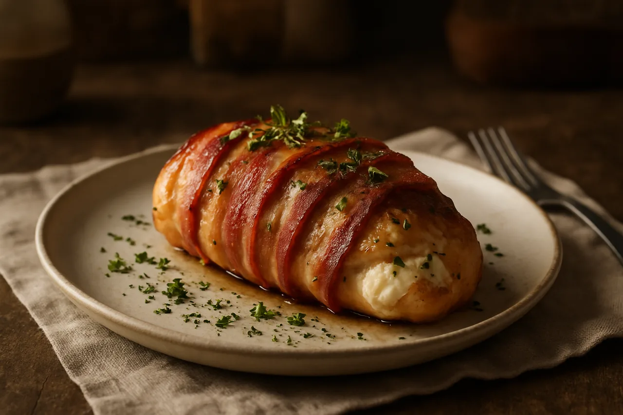 Foto de Pollo Relleno de Bacon y Queso