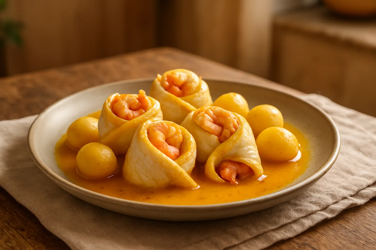 Foto de Popietas de gallo al azafrán