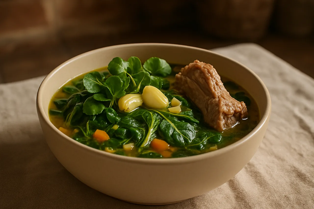 Potaje de berros — receta canaria