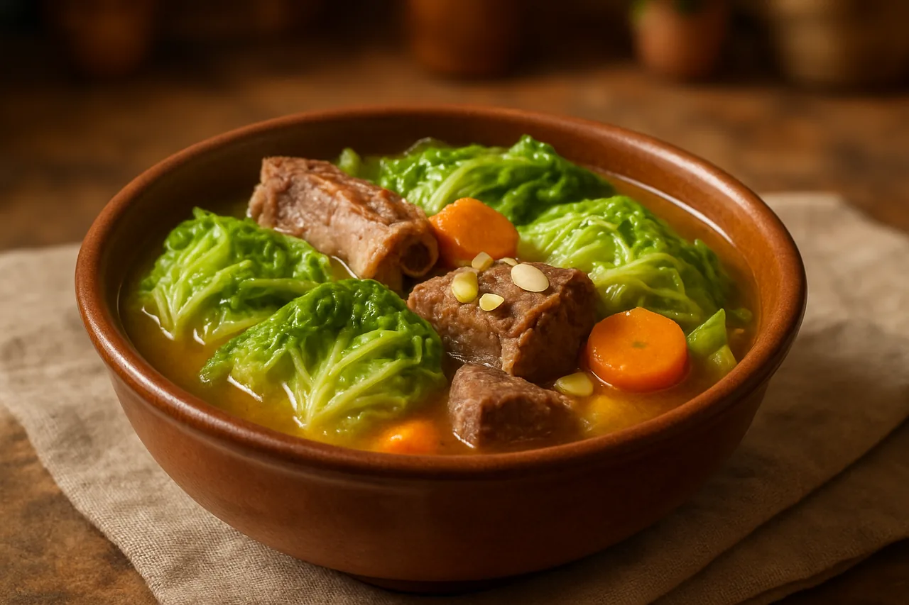 Potaje de coles — receta canaria