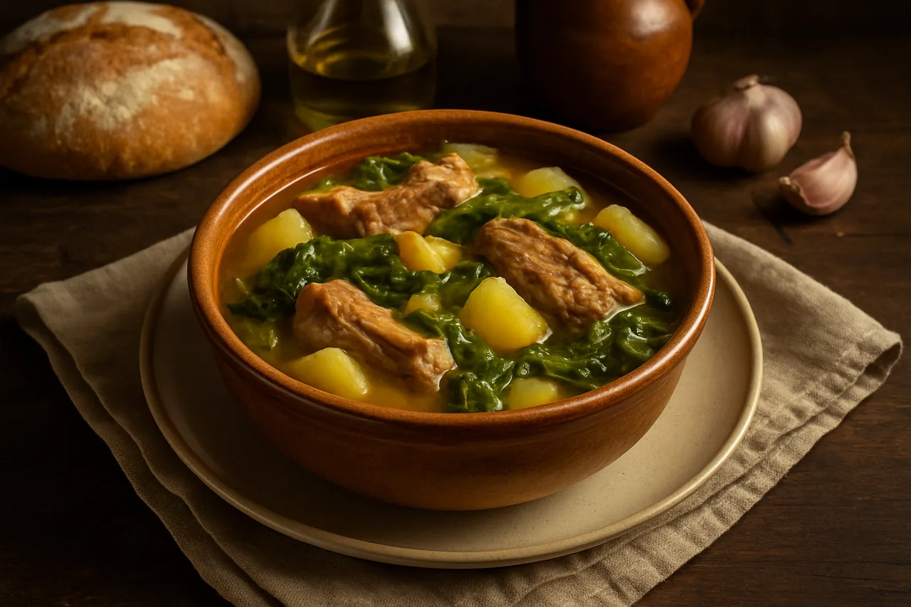 Potaje de coles — receta canaria