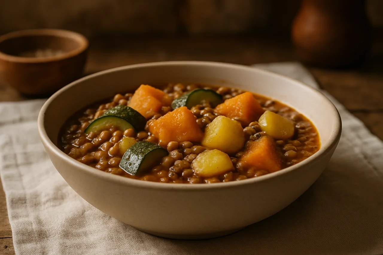Potaje de lentejas — receta canaria