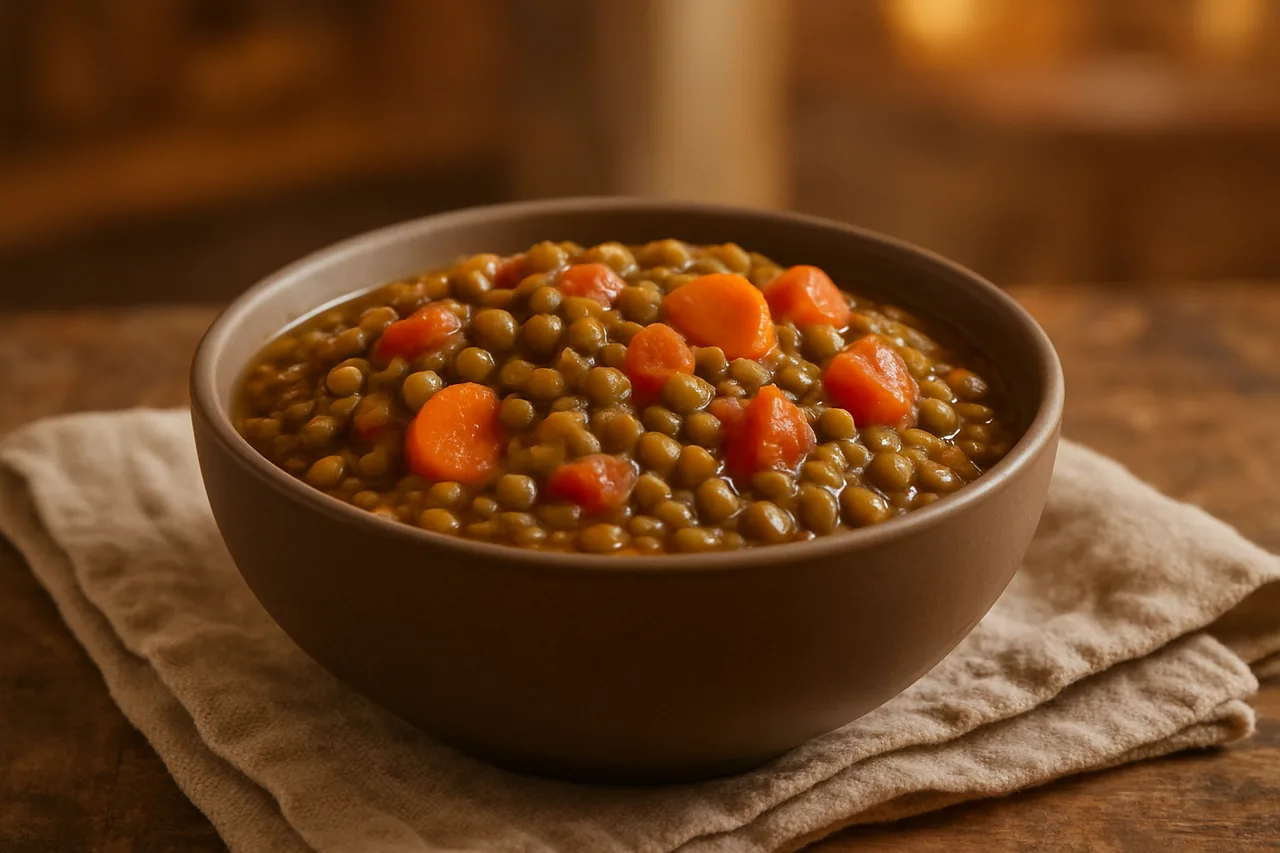 Potaje de lentejas — receta canaria