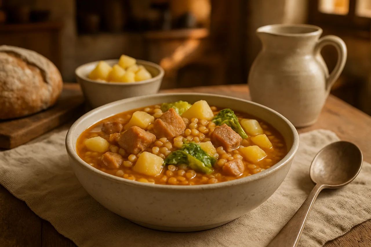 Potaje de trigo — receta canaria