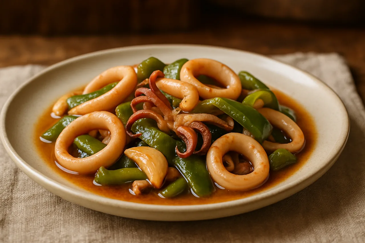 Potas en salsa — receta canaria