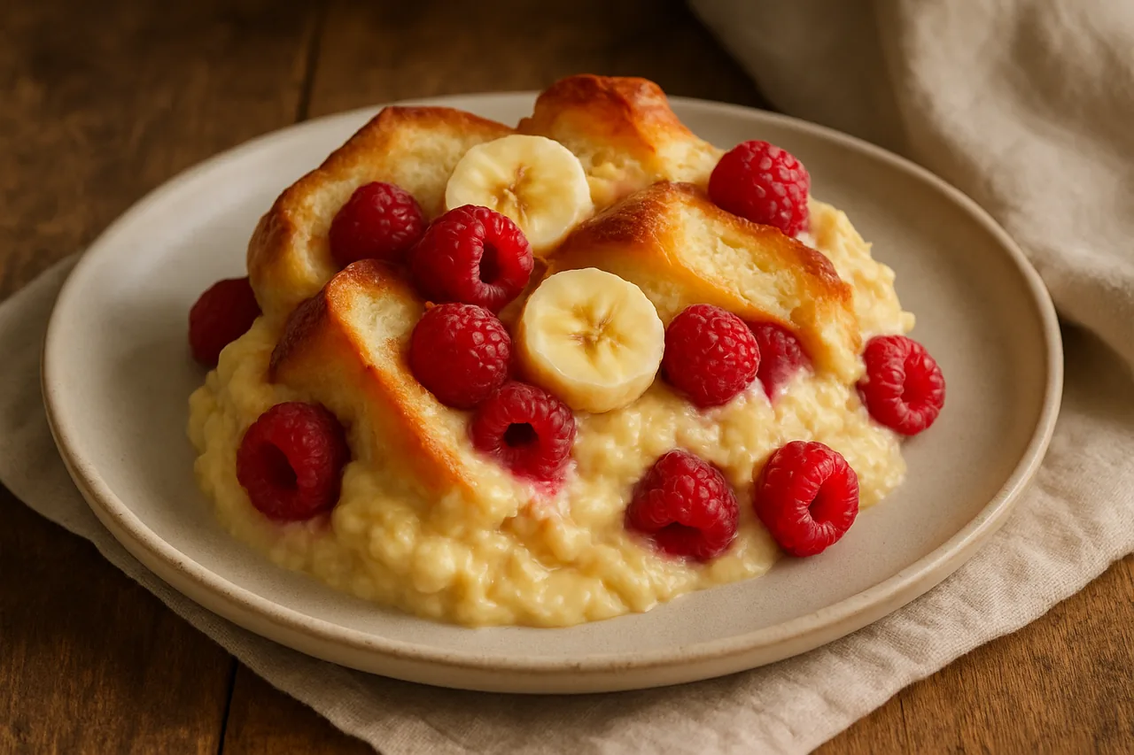 Foto de Pudín de Brioche y Frutas