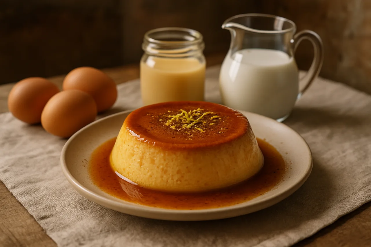 Quesillo Canario — receta canaria