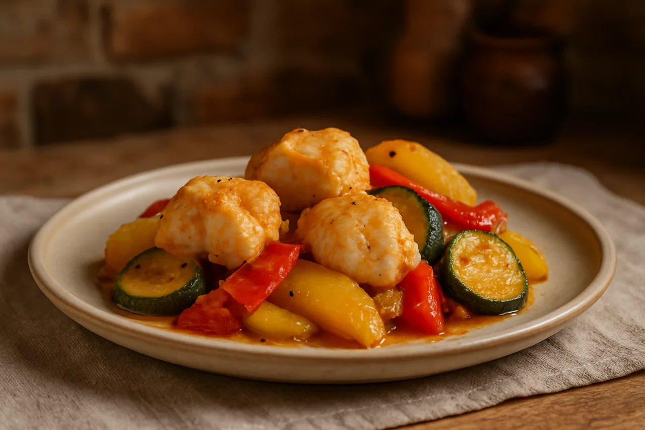 Foto de Rape al Horno con Verduras y Patatas