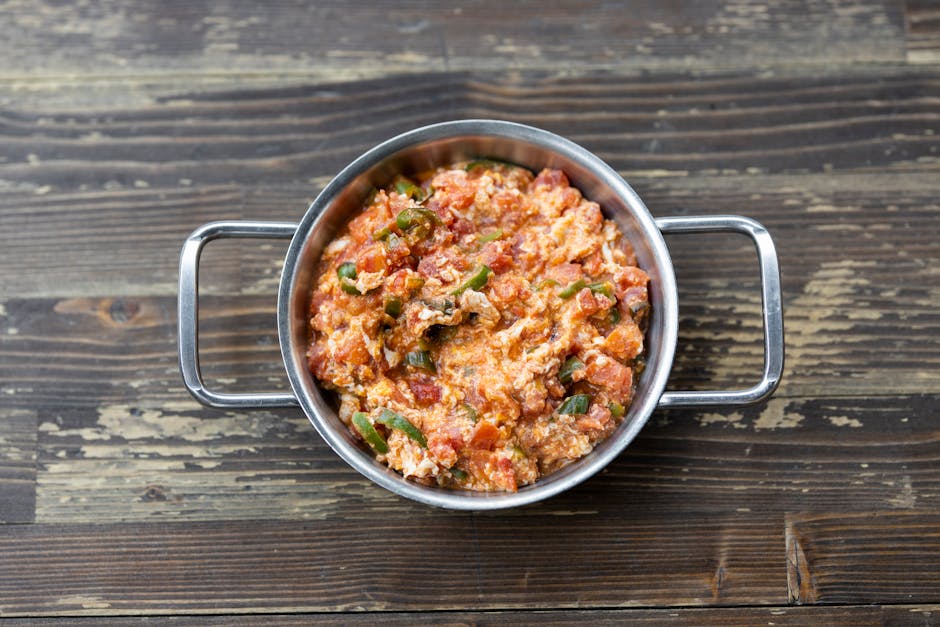 Foto de Revuelto de Patatas, Pimientos y Jamón