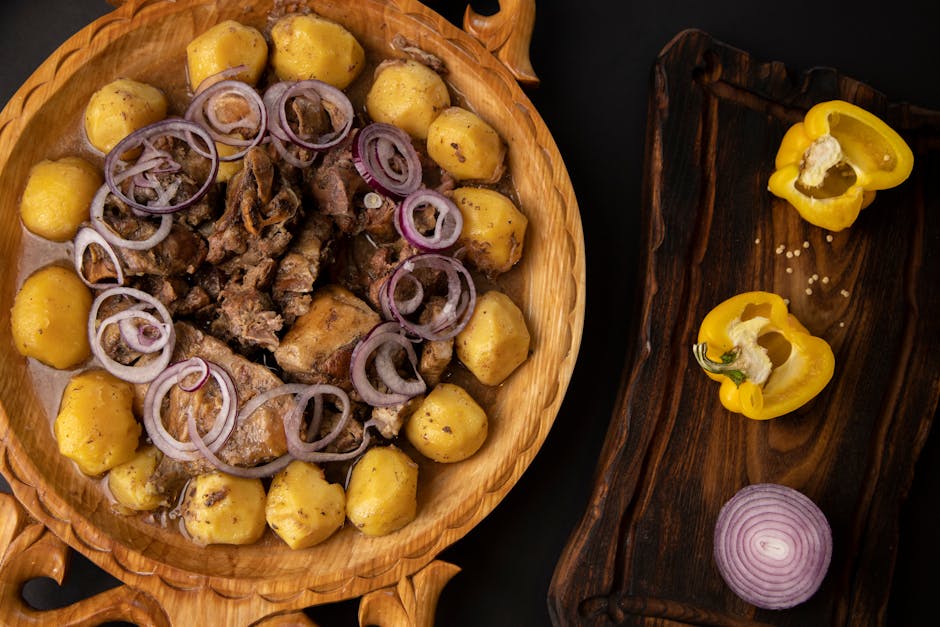 Foto de Riñones encebollados con puré de patata al pimentón