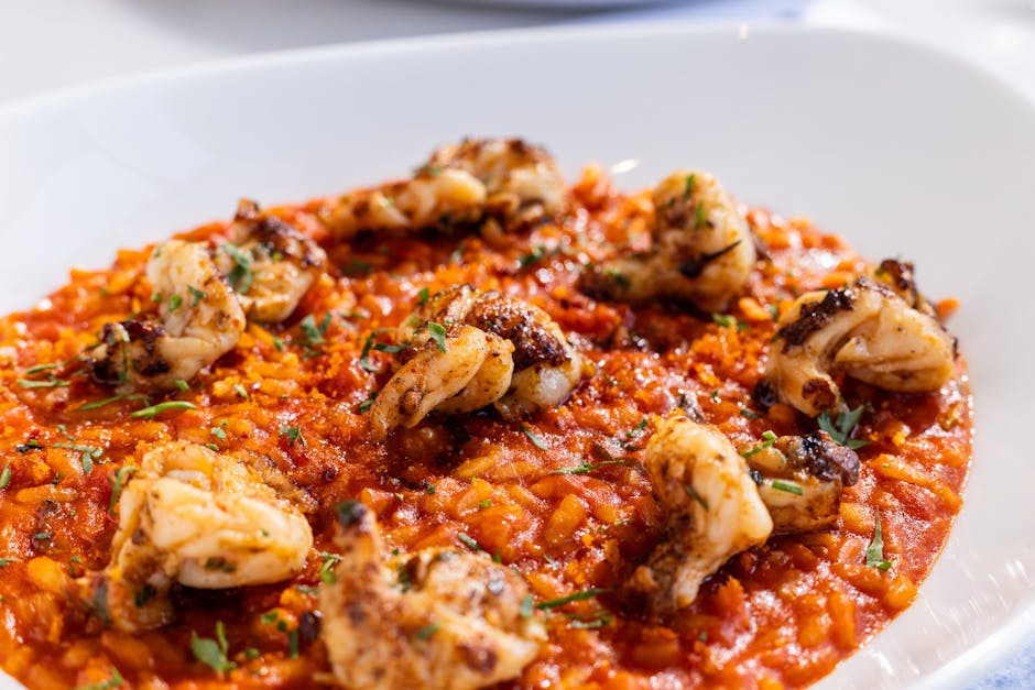 Foto de Risotto de Gambas con Aroma a Tomate