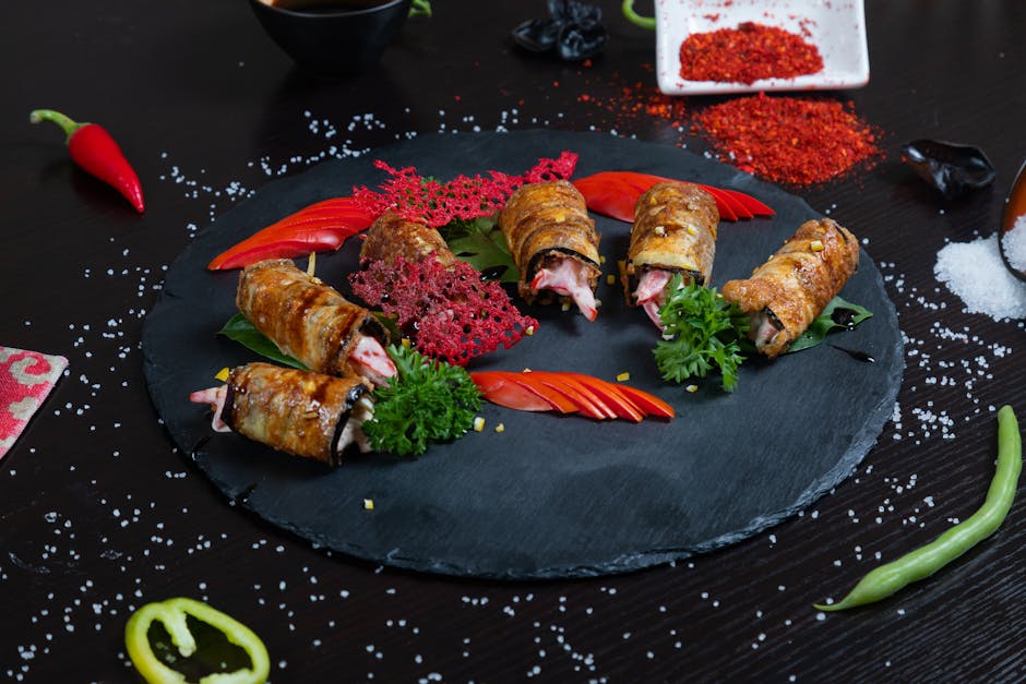 Foto de Rollitos de pavo con queso fresco y espárragos