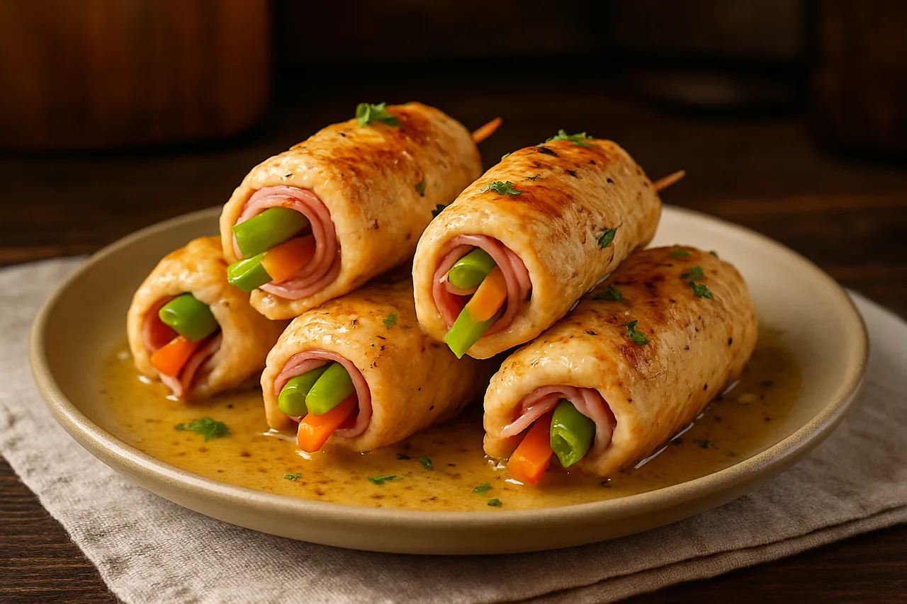 Rollitos de pollo — receta canaria