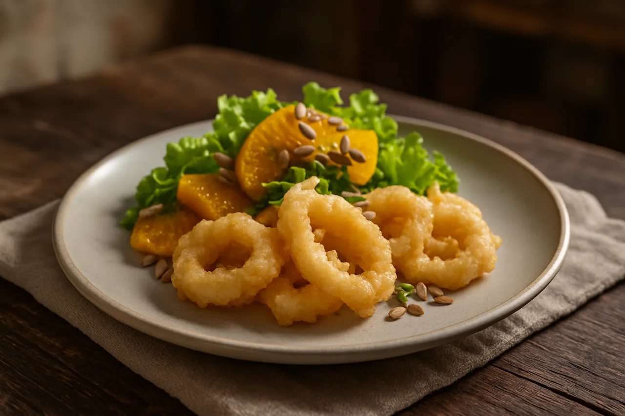 Foto de Sabirón en Tempura con Ensalada