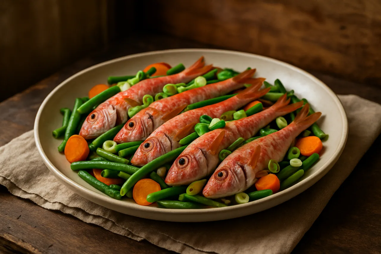 Foto de Salmonetes al Papillote