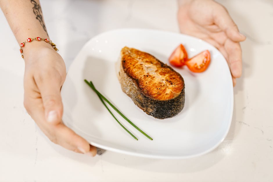 Foto de Salmón con Cebolla y Tomate
