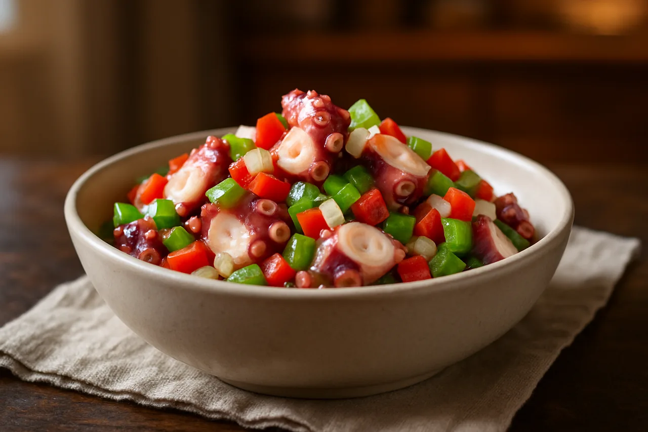 Salpicón de pulpo — receta canaria