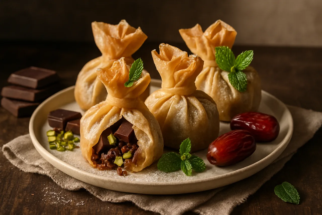 Foto de Saquitos de Chocolate y Frutos Secos