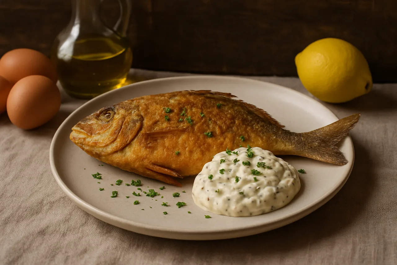 Foto de Sargo con Salsa Tártara