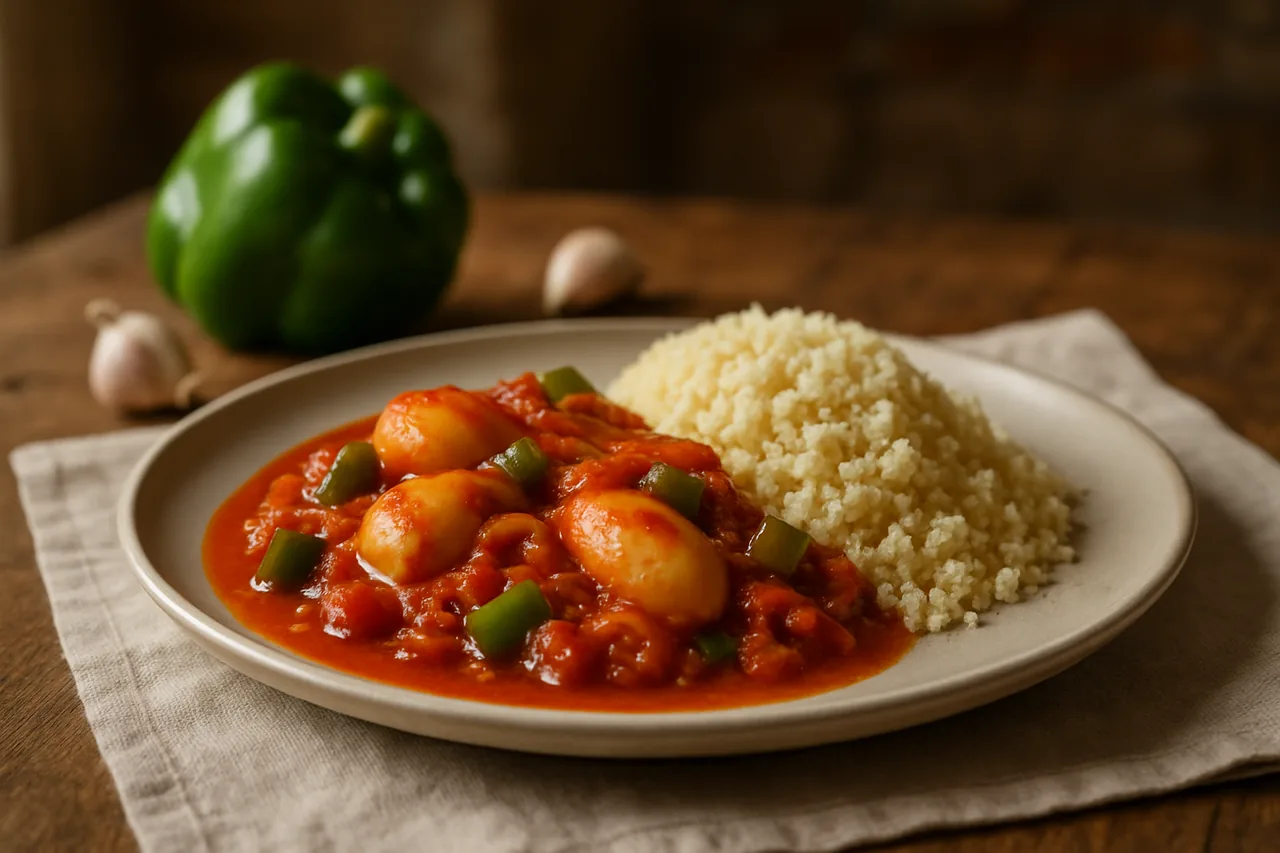 Foto de Sepia en salsa con cuscús