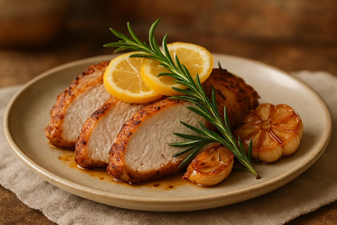Foto de Solomillo de Pavo con Limón Encurtido y Romero
