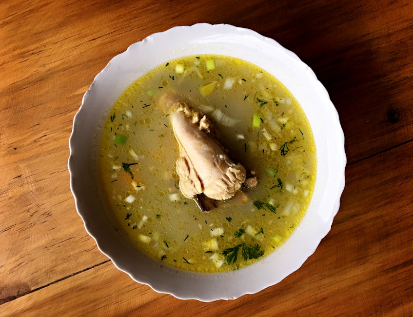 Foto de Sopa de arroz con pollo