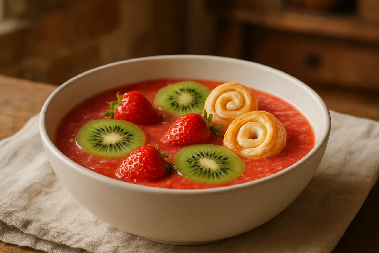 Foto de Sopa de Fresa y Kiwi