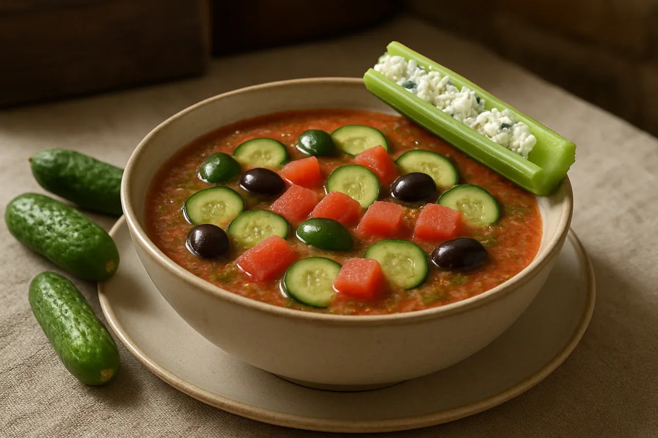 Foto de Sopa de Pepino y Sandía con Apio