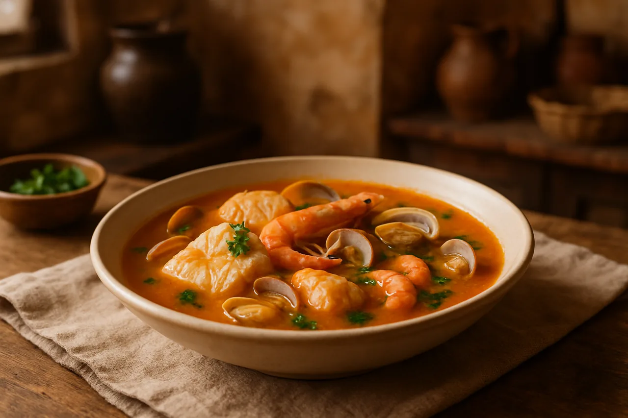 Sopa de Pescado — receta canaria