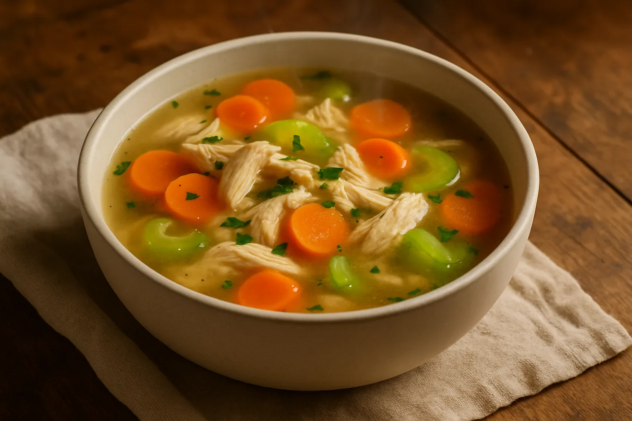 Foto de Sopa de pollo casera