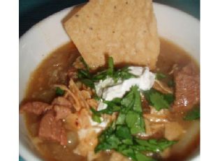 Sopa de pollo y res — receta canaria