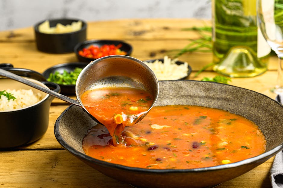 Foto de Sopa de Tomate y Judías Verdes